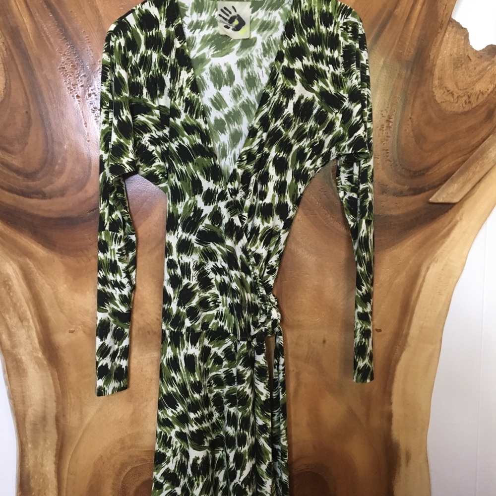 Norma Kamali Wrap Dress *see listing for print*